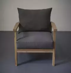 POLTRONA PIPE - Solo estructura de madera sin almohadones
