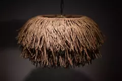 LAMPARA HILO KRAFT DESPEINADA NATURAL