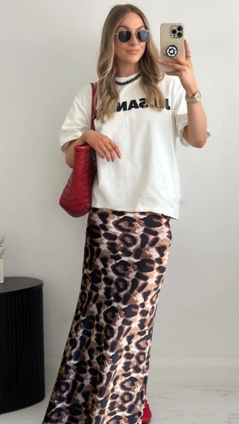 Saia animal print