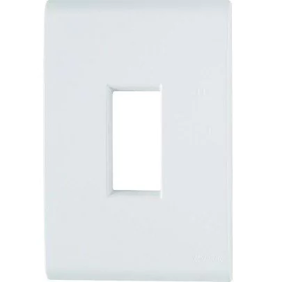 Placa Tramontina Liz 4x2 para 1 módulo Vertical