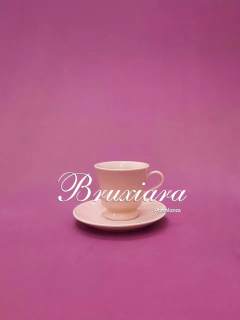 Xícara c/Pires Cottage Rosa - Germer na internet