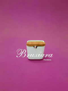 Saleiro com tampa de madeira - loja online