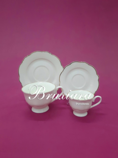 Xícara c/pires Maldivas c/ouro - comprar online