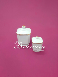 Pote Quadrado com Ouro - comprar online