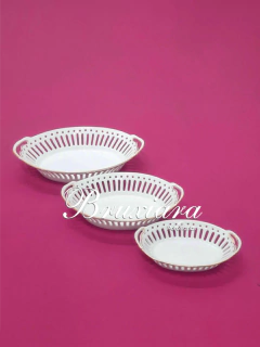 Travessa Oval com Filete Ouro na internet