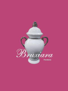 Potiche c/alça prata - comprar online