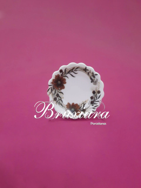 Pratinho com Decalque Guirlanda