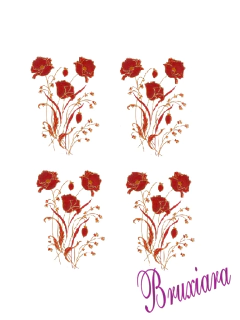 55336 Flor com Ouro e Vermelho na internet