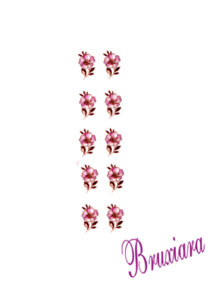 55338(F) Flor Rosa com ouro