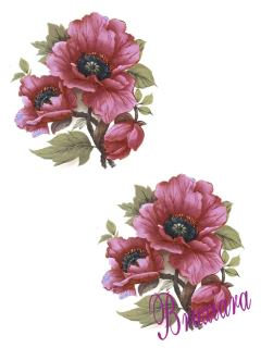 55434(A) Flor Papoula Purple - loja online