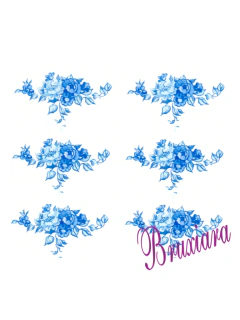 90047(C) Flor azul - comprar online