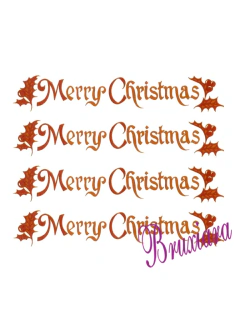 80505 Merry Christmas em ouro - comprar online