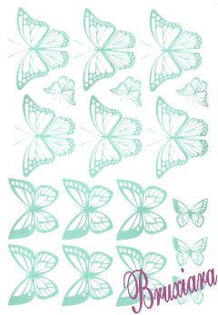 70054 Borboletas (7 Cores) - comprar online