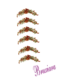 90302(A) Azevinho com Sinos Curvo - Bruxiara Porcelanas