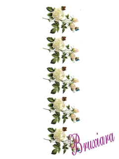 Imagem do 90080 Rosa Branca com Borboletas