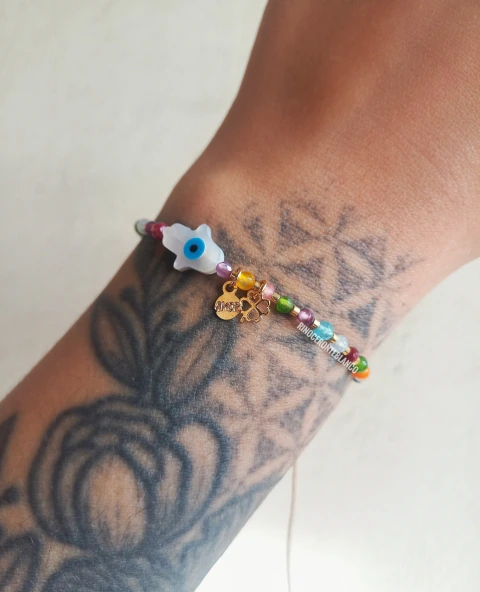 Pulsera Ágata & Hamsa protector