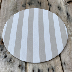 Platos de sitio 35 cm de diámetro "RAYAS VISON "