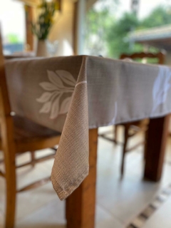 Mantel de Gabardina Acrilica Antimanchas TRIGO BEIGE Diseño Exclusivo - comprar online