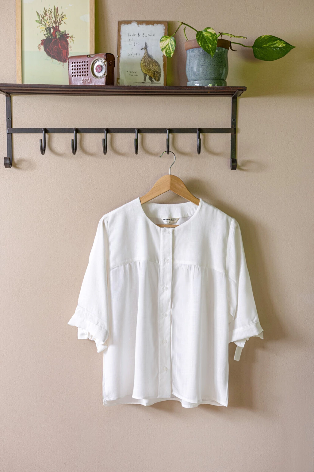 CAMISA MOÑOS BLANCO