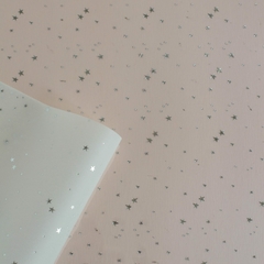 Papel Vegetal A4 90 gr. c/Foil Plata Estrellas
