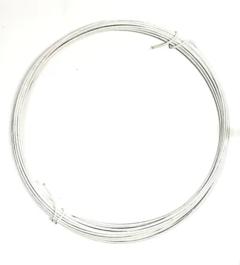 Alambre Forrado Fino x 2,5 mts. Blanco