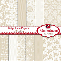 KE - BEIGE LACE
