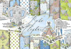 DLS - BOHO ELEPHANT BLUE DP