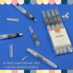Pincel Evoke Waterbrush blíster x 4 unid. - tienda online