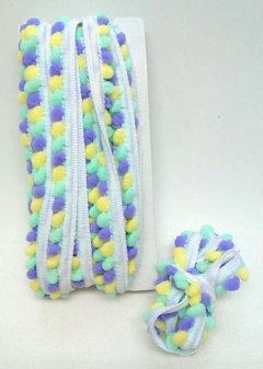 Galón Mini Pompón - Multicolor ALV