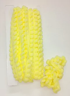 Galón Mini Pompón - Amarillo Pastel