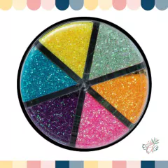 Glitter Shaker Pastel 60 gr. x 6 colores Glitter