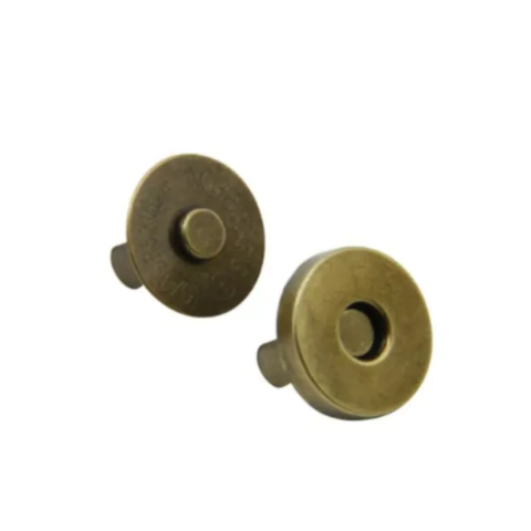 Imán Broche macho/hembra 14 X 5 mm x 2 unid. BRONCE - comprar online