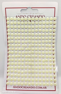 1/2 Perla Adhesiva 5 mm MARFIL