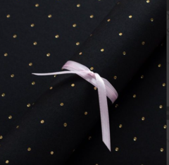 OPALINA A3 NEGRA LUNARES FOIL ORO
