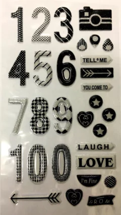 Sticker Números B&N - comprar online