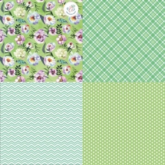 PAPEL SCRAPBOOKING 160 GR *NOS SIGUE EL AMOR* 24 HOJAS 30,5X30,5 CM - Ando Creando - Tienda & Taller