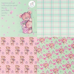 PAPEL SCRAPBOOKING 160 gr *OSITO BABY BEAR* 24 hojas 30,5x30,5 cm en internet