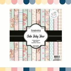 PAPEL SCRAPBOOKING 160 gr *OSITO BABY BEAR* 24 hojas 30,5x30,5 cm