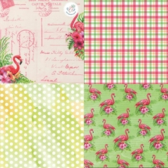 PAPEL SCRAPBOOKING 160 GR *VERANO TROPICAL* 24 HOJAS 30,5X30,5 CM en internet