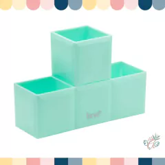 Organizador de escritorio Tetris Verde Pastel