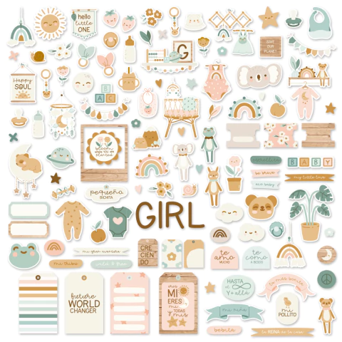 Die cuts Baby Bloom Girl - comprar online
