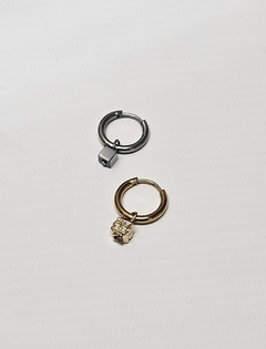 Aro Square plateado y oro - comprar online