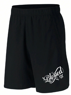 Shorts Curta de Treinamento em Tecido Dryfit - Abençoado - FeraxOficial