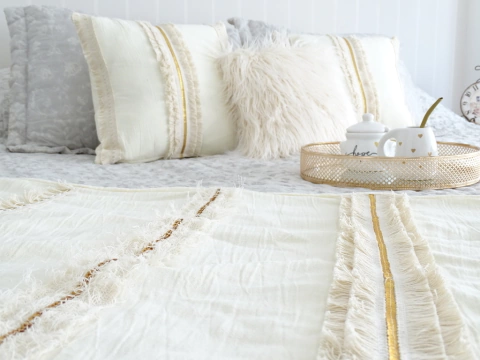 MANTA BOHO ORO - comprar online