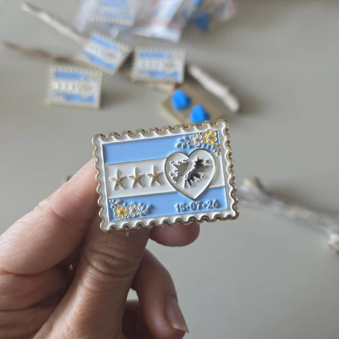 ::PIN MALVINAS Y FLORES 