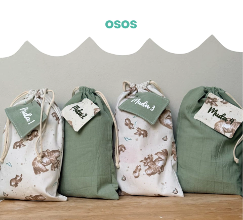 SET DE 4 BOLSITAS PARA MUDITAS - tienda online