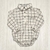 Camisa body SIMON cuadrille crudo y negro