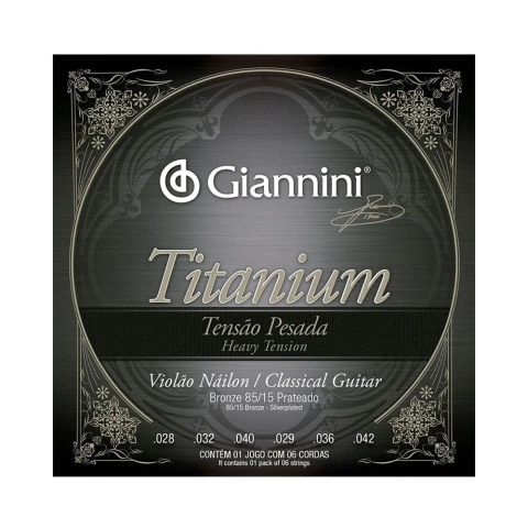Corda Giannini GENWTA Titanium Tensão Pesada - EC0221
