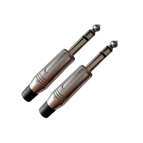 Par de Plugs P10 Profissional MXT Estéreo de Metal - AC2988P