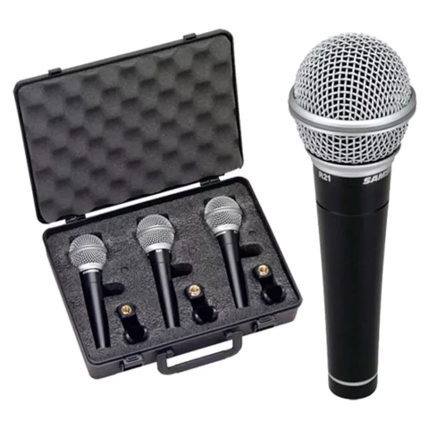 Kit C/ Microfones Dinâmico Samson R21 - ESAR21 - AC0693